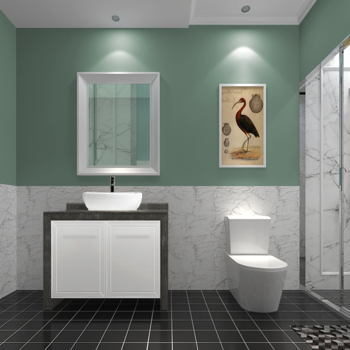 BVS1914A-OL 19" x 14" White Rectangular Ceramic Countertop Bathroom Vanity Vessel Sink