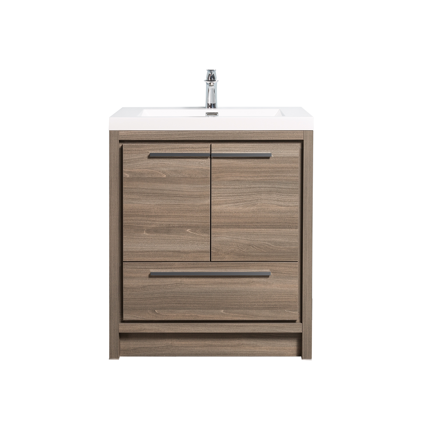 Duko Allier 24 Rectangular Sink White Bathroom Vanity Cabinet 