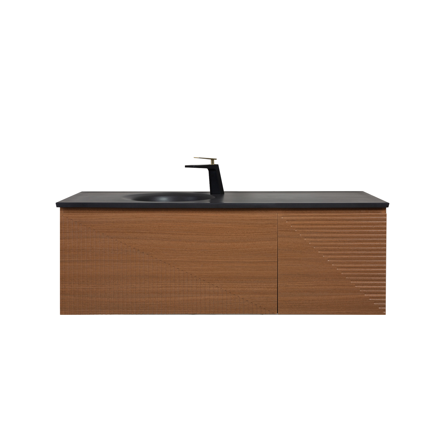 Duko Simon 53-DW Single Bathroom Vanity in Dark Walnut Black