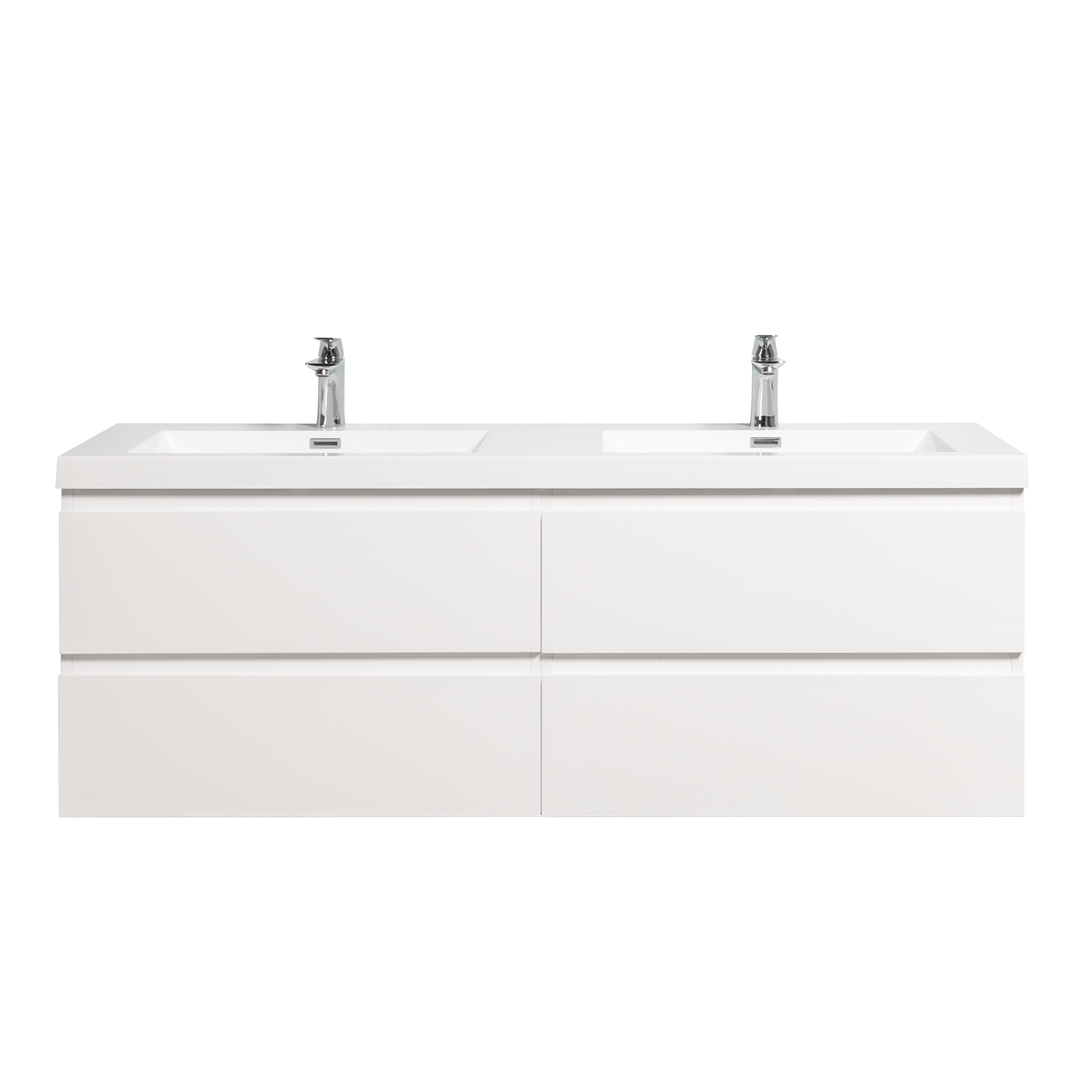 Duko Angela 60D-1 Rectangular Sink Bathroom Vanity Cabinet 