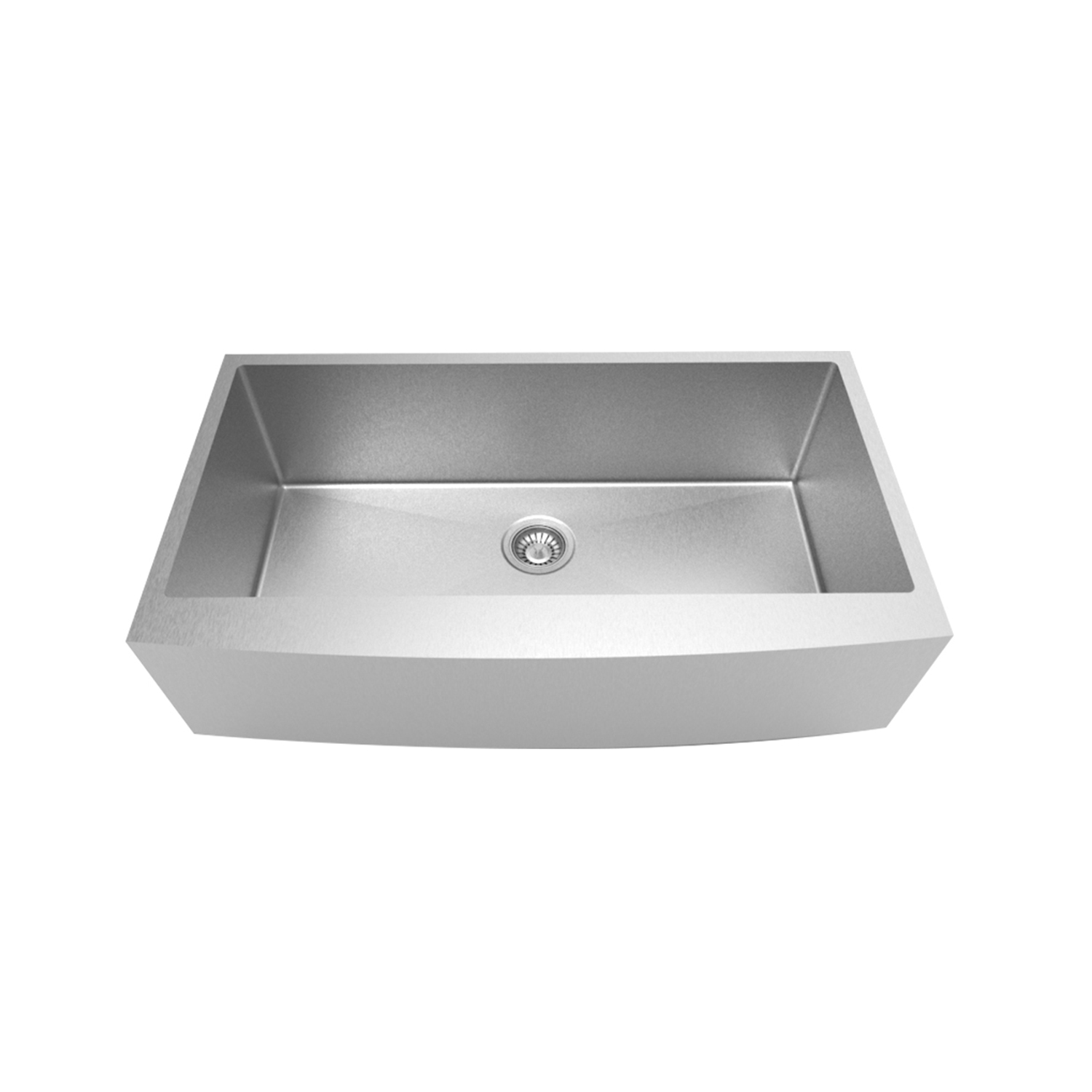 HU3622S 304 Stainless Steel Single Bowl Farmhouse Apron Kitchen Sink