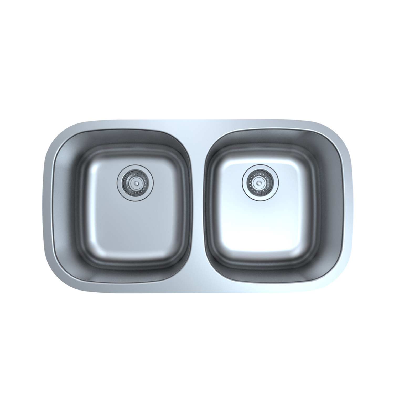 MU3218D-ADA Undermount Double Bowl 304 Stainless Steel Kitchen Sink