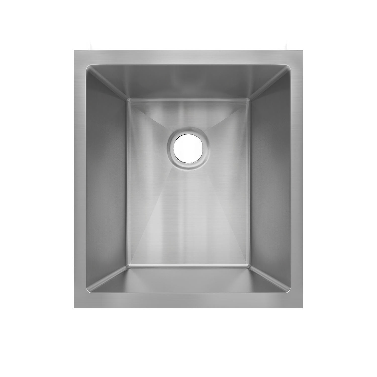 HU1517S-S 16" Undermount 18 Gauge Single Bowl 304 Stainless Steel Kitchen Sink