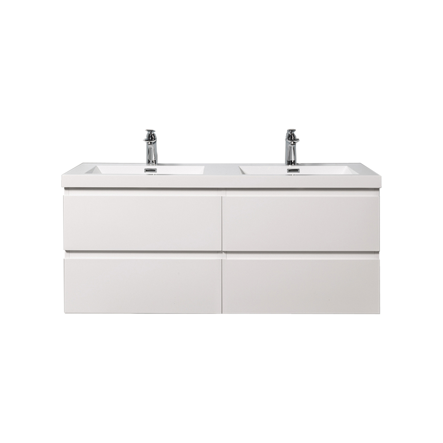 Duko Angela 48D Rectangular Sink Bathroom Vanity Cabinet 