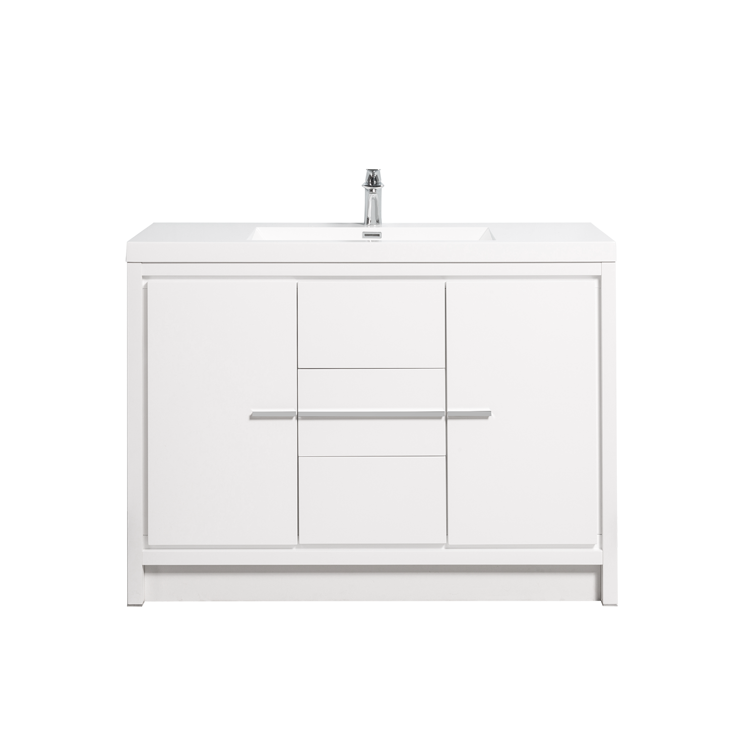 Duko Allier 48 48" Rectangular Sink Bathroom Vanity Cabinet