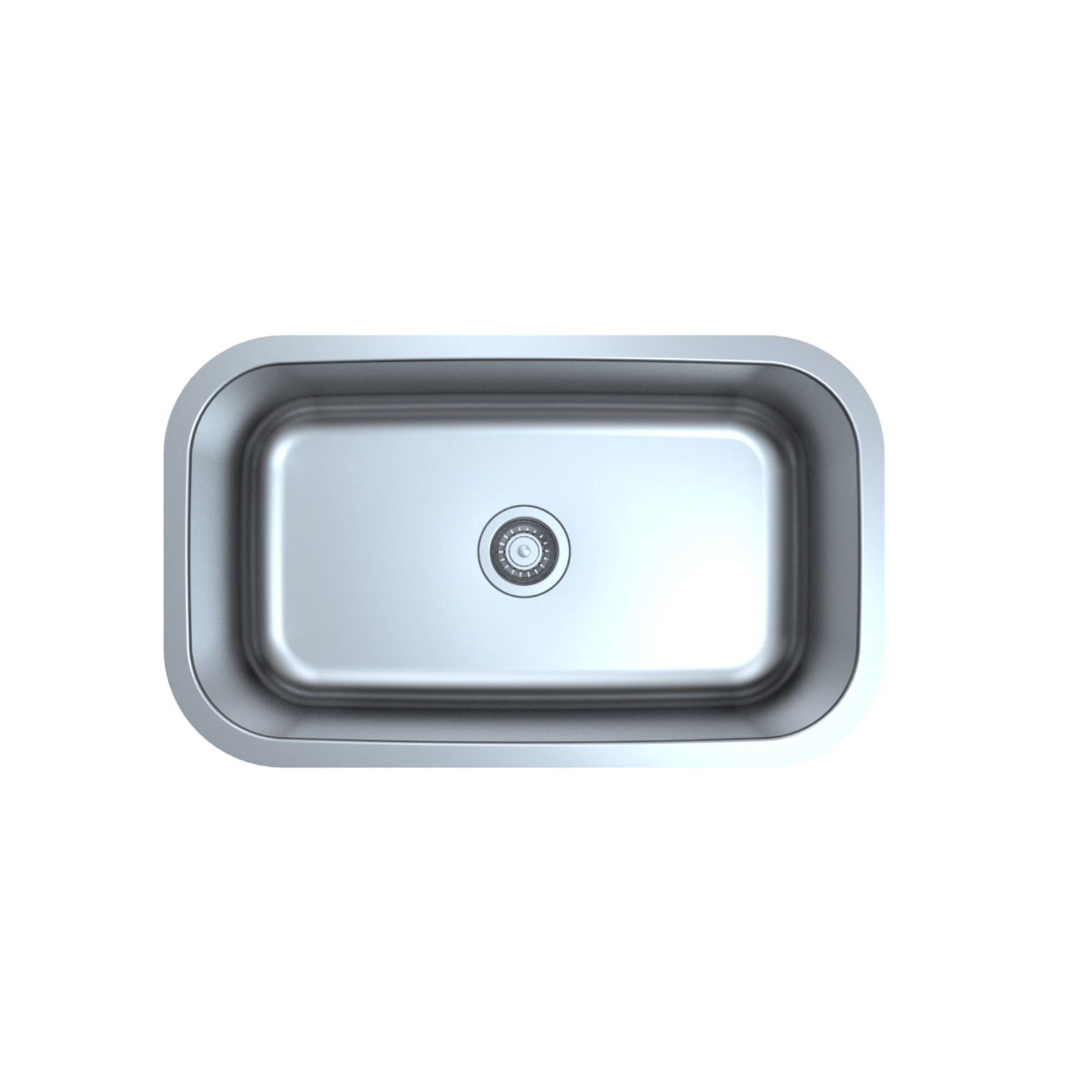MU3018S-ADA Undermount Single Bowl 304 Stainless Steel Kitchen Sink