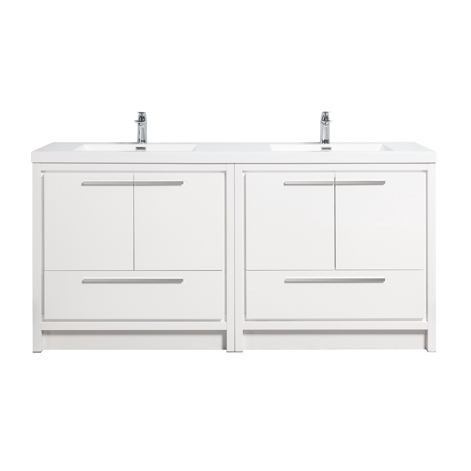 Duko Allier 70D 70" Rectangular Sink Bathroom Vanity Cabinet