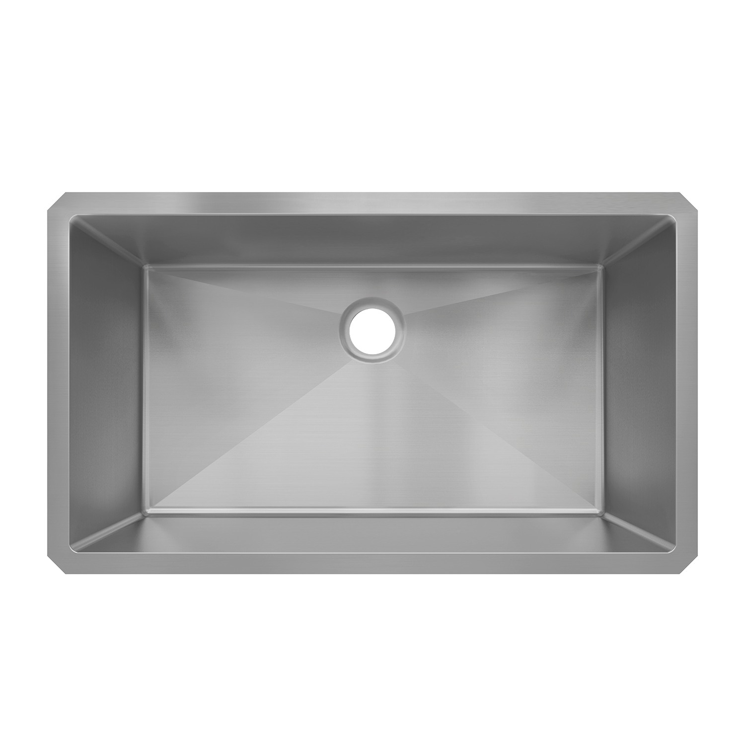 HU3018S 30" Undermount Single Bowl Black 304 Stainless Steel Kitchen Sink