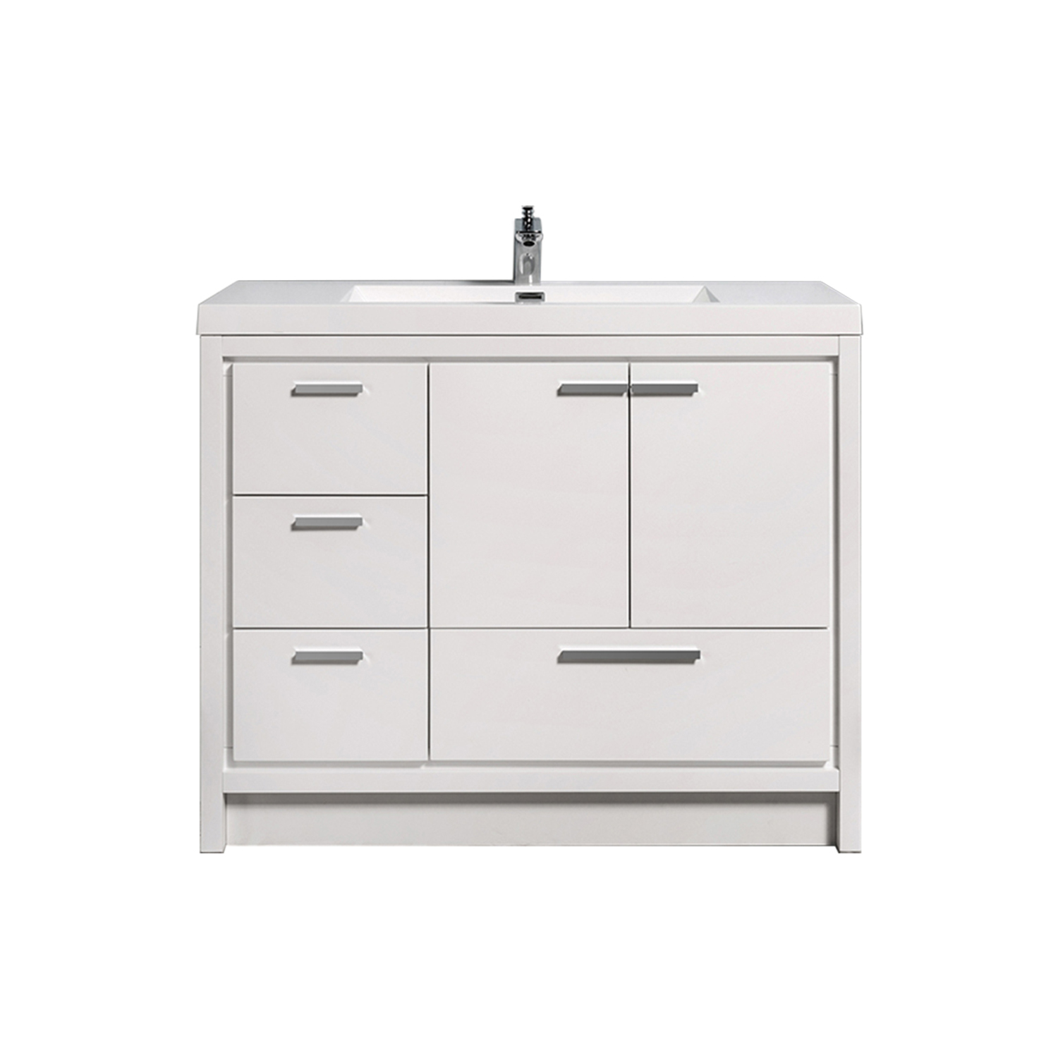 Duko Allier 42L 42" Rectangular Sink Bathroom Vanity Cabinet