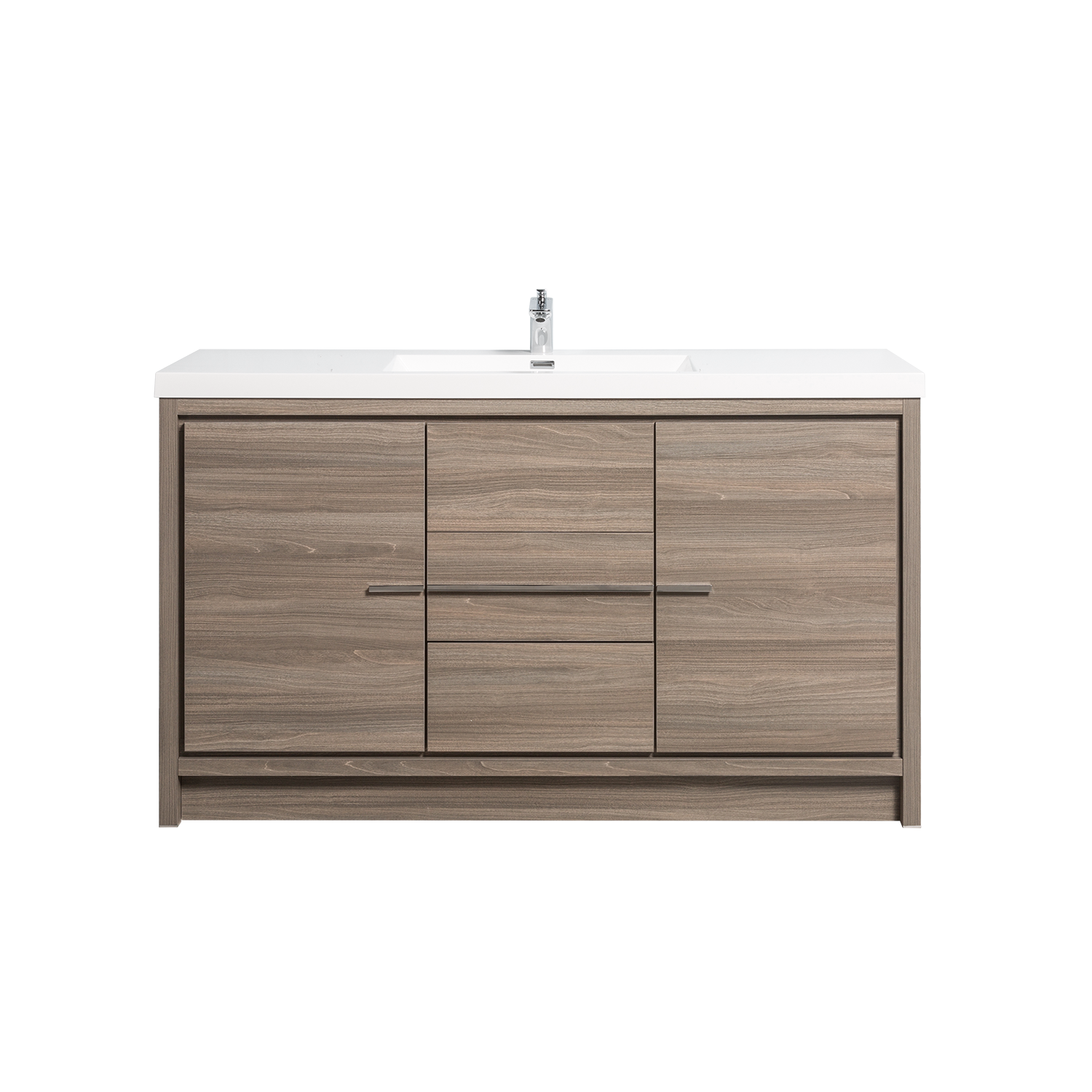 Duko Allier 60 60" Rectangular Sink Bathroom Vanity Cabinet