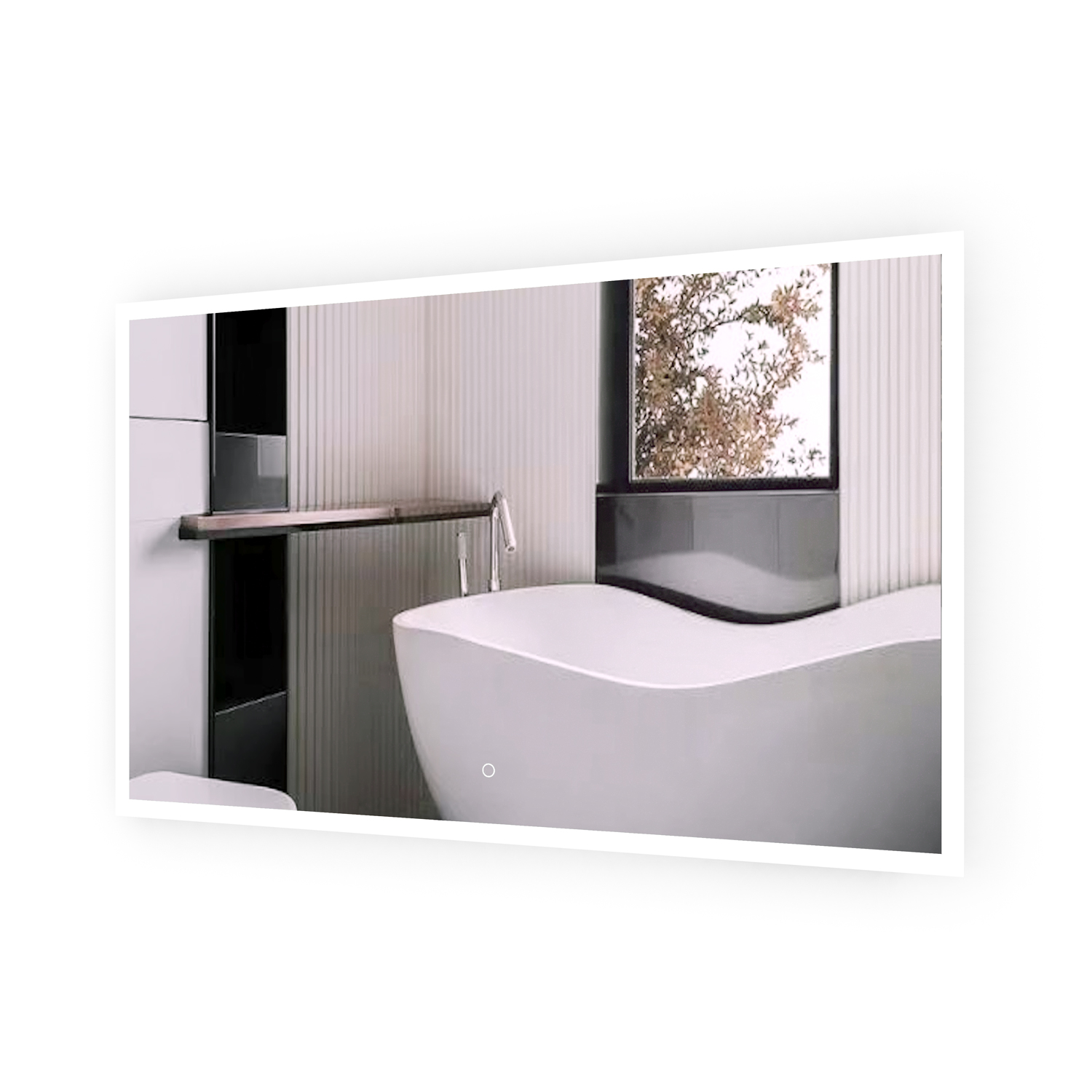 Duko MA034830T Wall Mounted Makeup LED Bathroom Vanity Mirror with Anti-Fog and Bluetooth Options