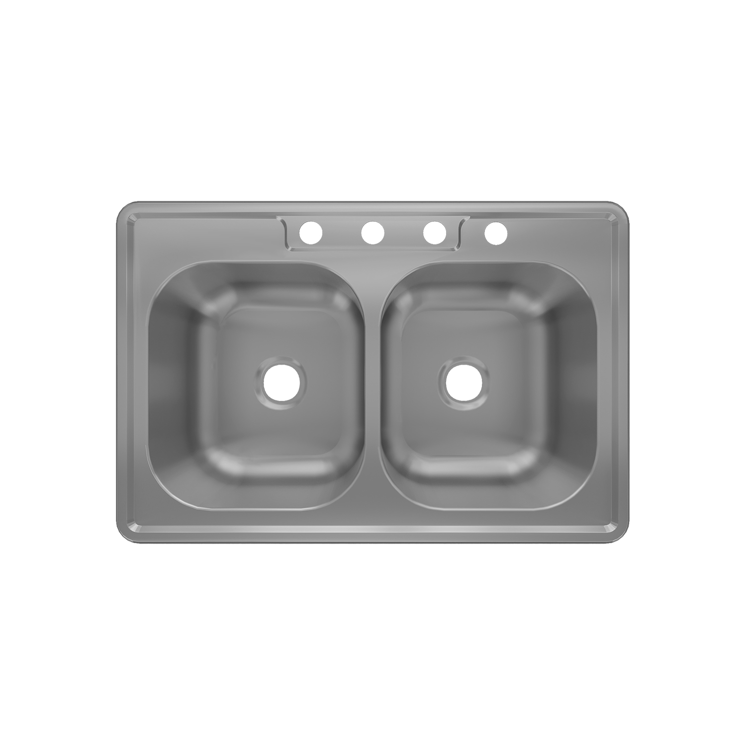 MT3322D Drop In 18 Gauge Double Bowl 304 Stainless Steel Kitchen Sink 