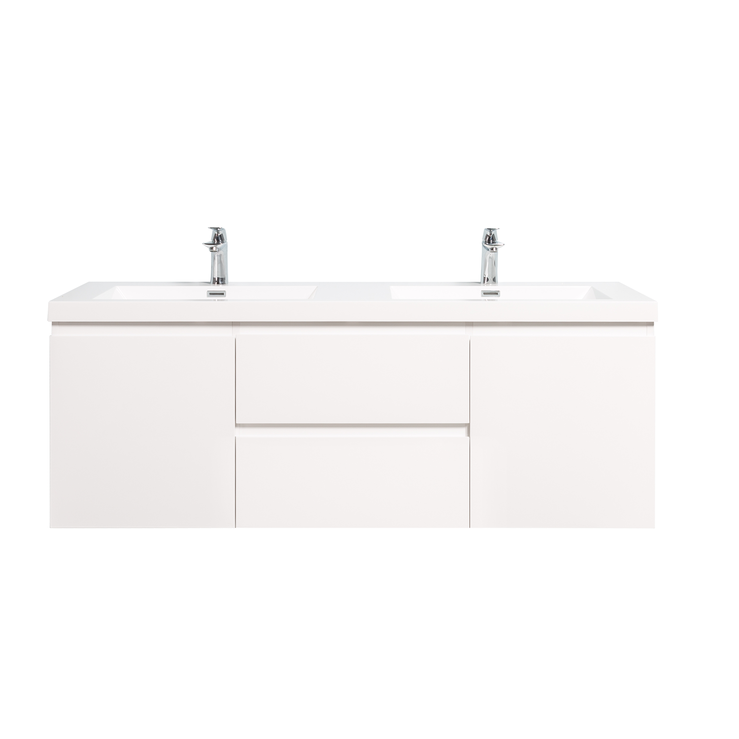 Duko Angela 60D-2 Rectangular Sink Bathroom Vanity Cabinet 